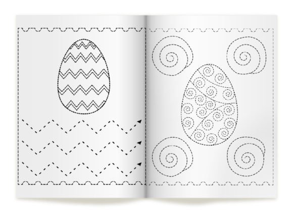 Easter trace activity sheets for kids made by teachers