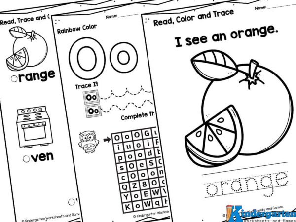 Free printable letter o worksheets for kindergarten