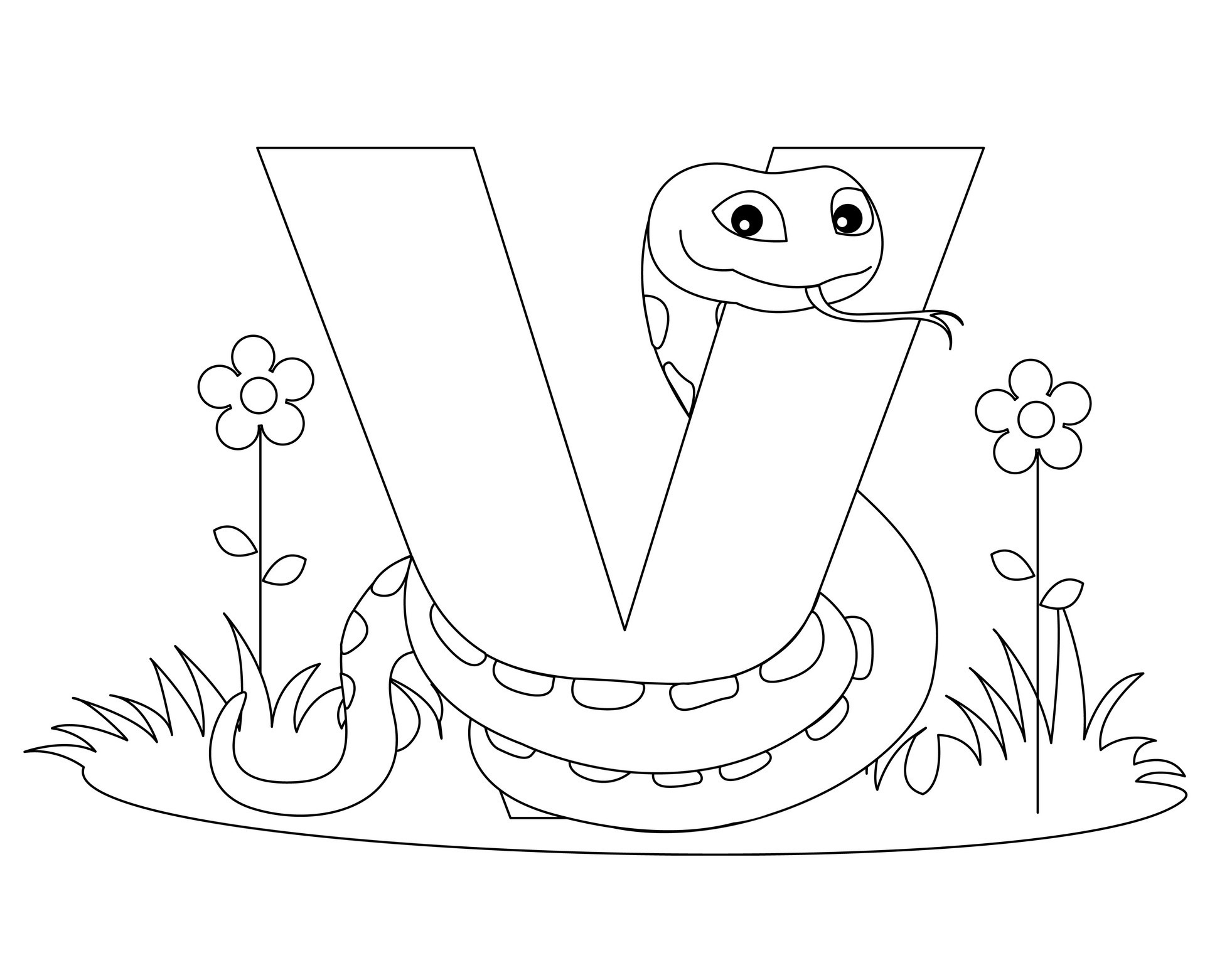 Free printable alphabet coloring pages for kids