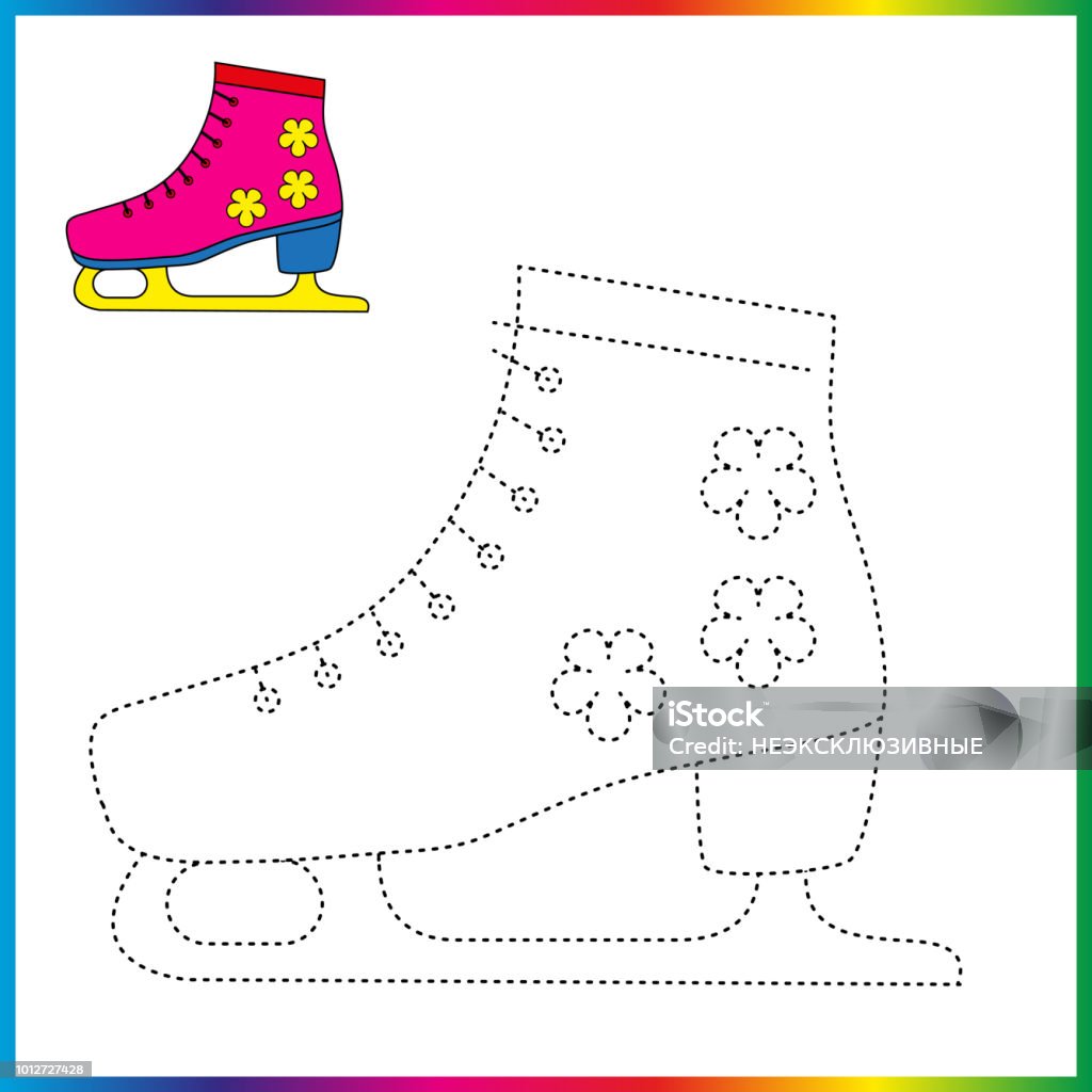 Connect the dots and coloring page worksheet restore dashed line trace game for children stock illustration