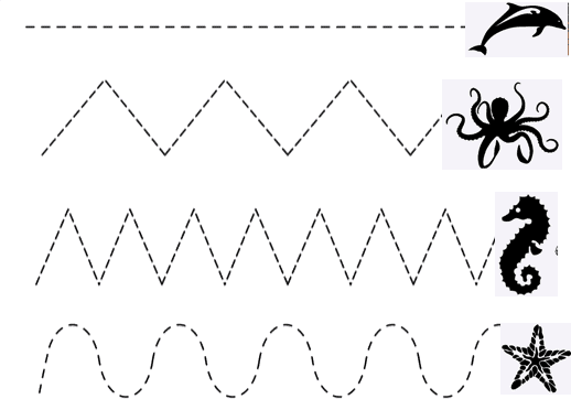 Graphics literacy tracing lines â school for the blind
