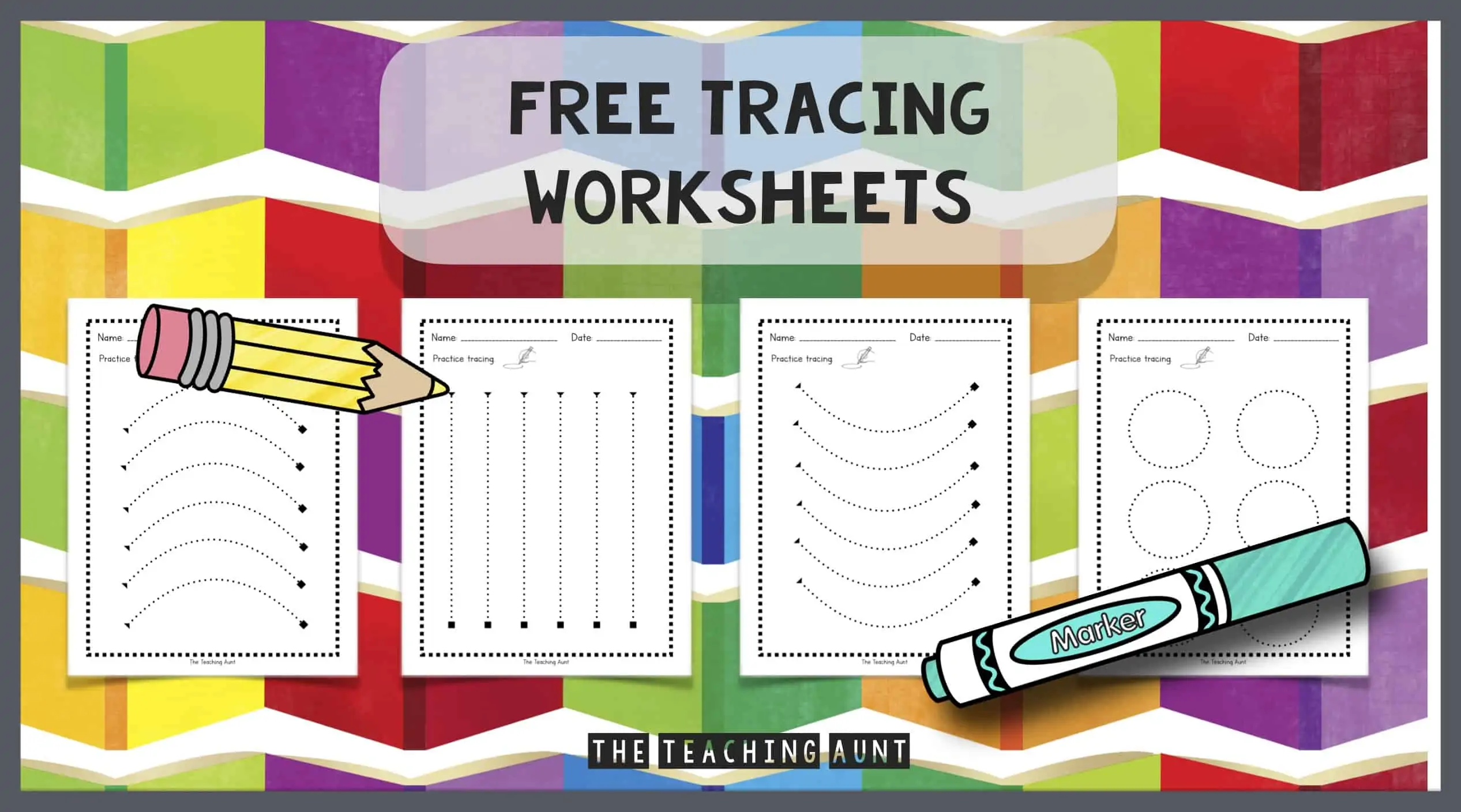Tracing lines worksheets