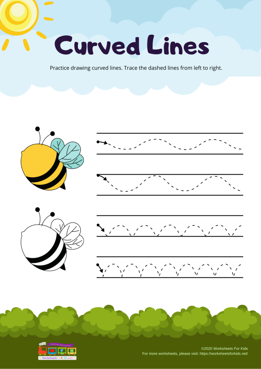 Tracing lines â curved line