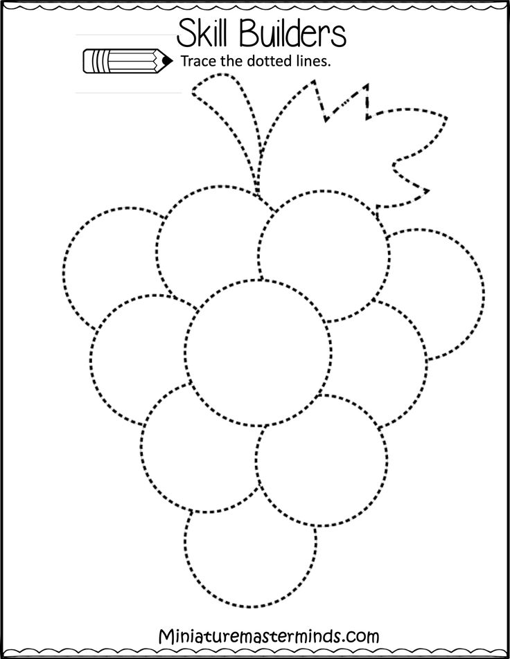 Preschool tracing worksheets