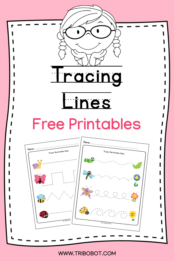 Printable tracing lines worksheets