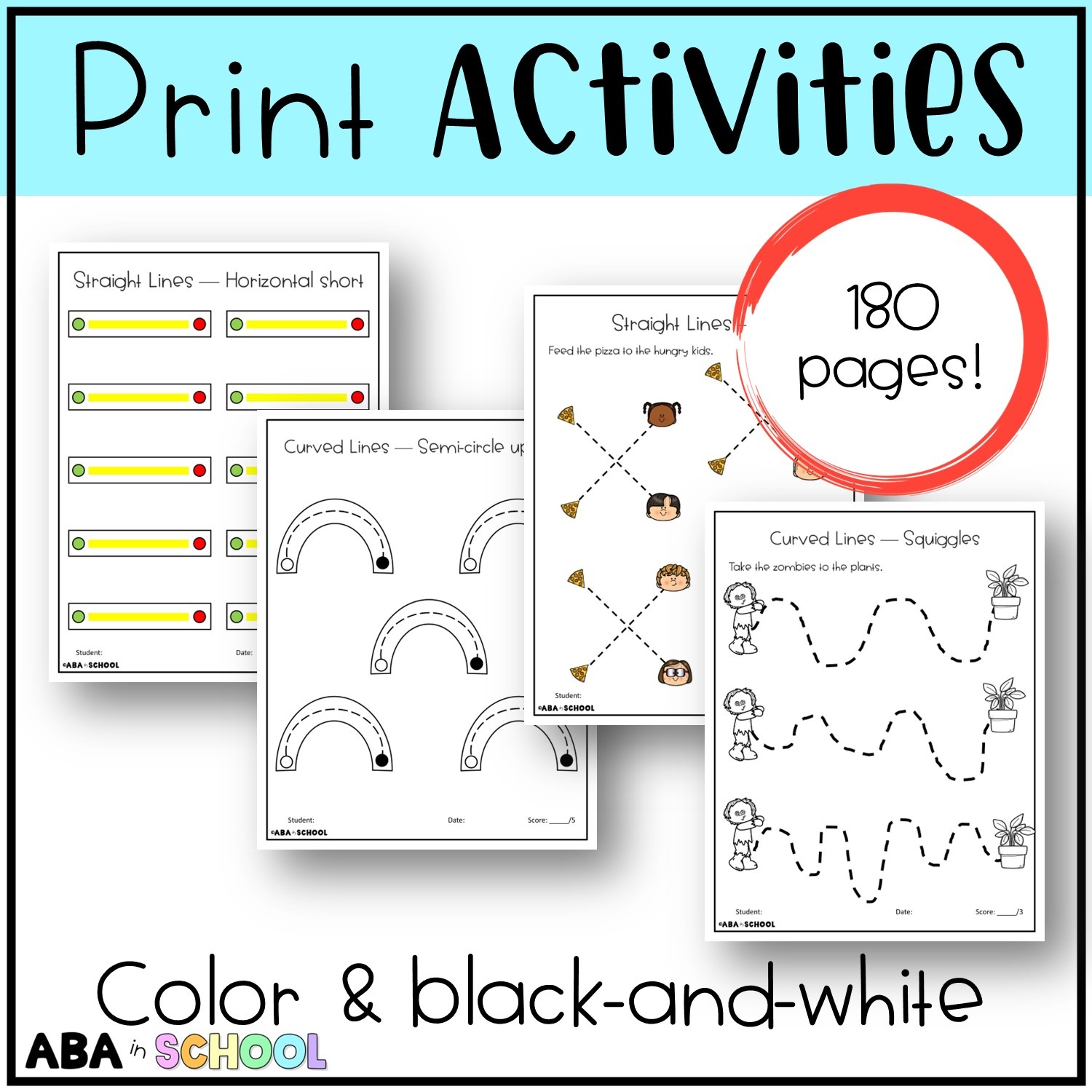 Trace lines and shape