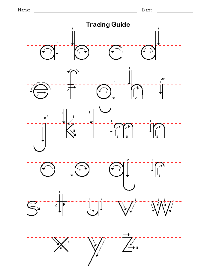 Preschool tracing pages â printable pages