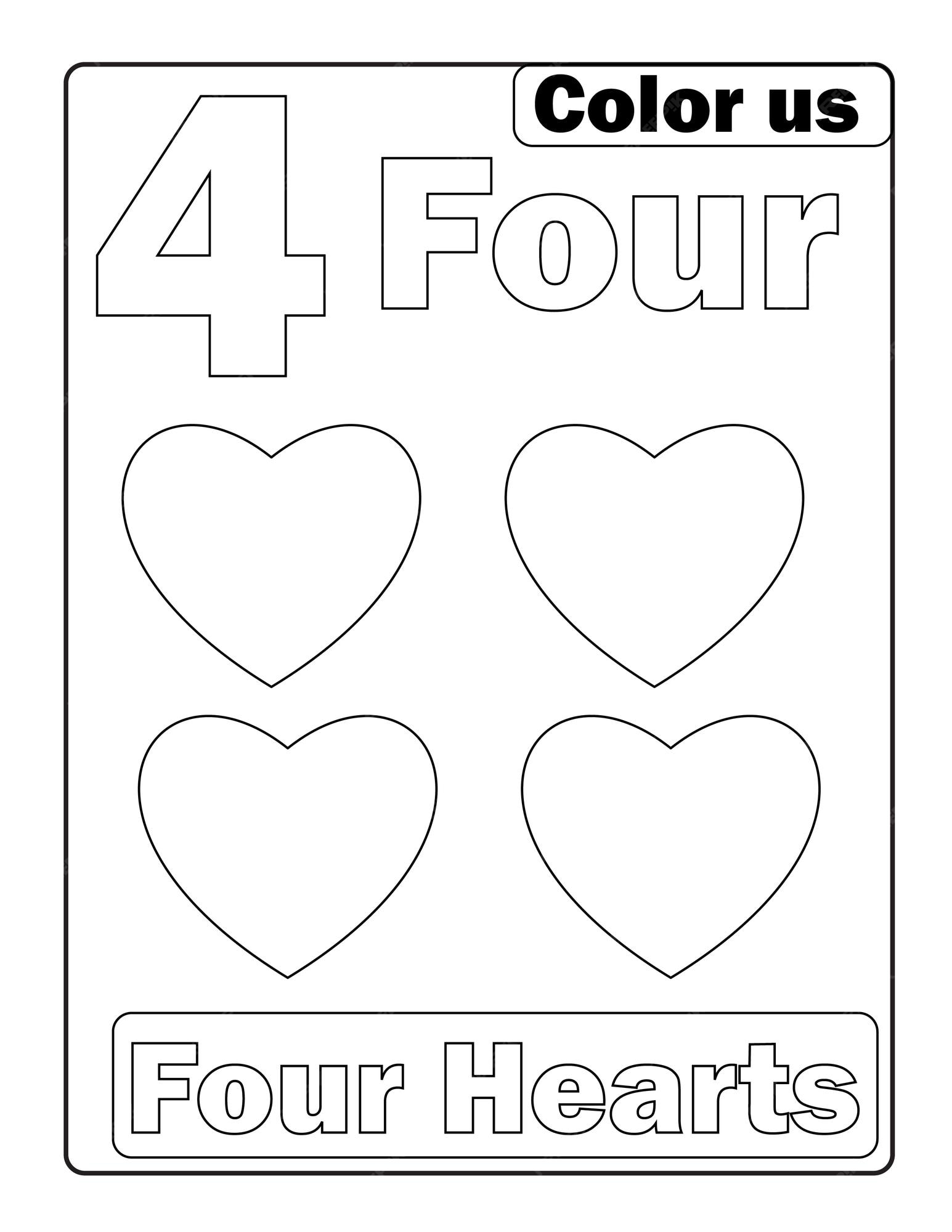 Premium vector number tracing and counting coloring pages with cute designs