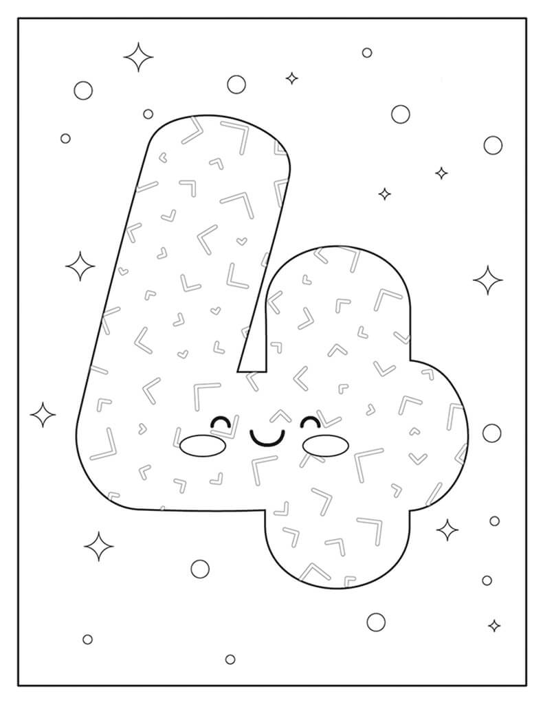 Number coloring pages