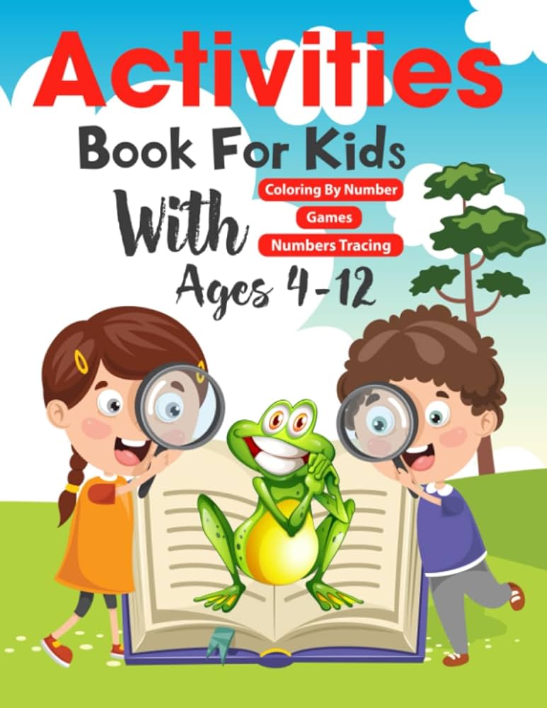 Activities book for kids ages