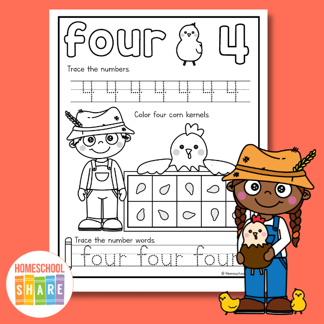 Number tracing worksheets free