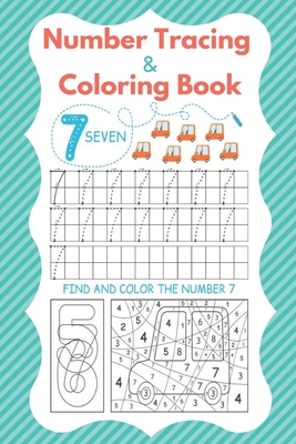Number tracing and coloring book trace numbers practice workbook for preschoolers and kindergarten paperback village books building munity one book at a time