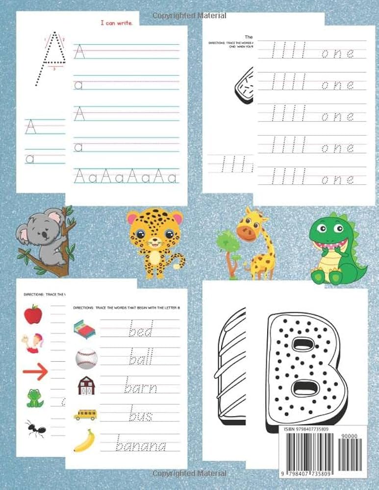 Practice writing letters number and coloring pages for kids practice writing you letters numbers and words with this workbook include coloring page of every letter foster deleena books