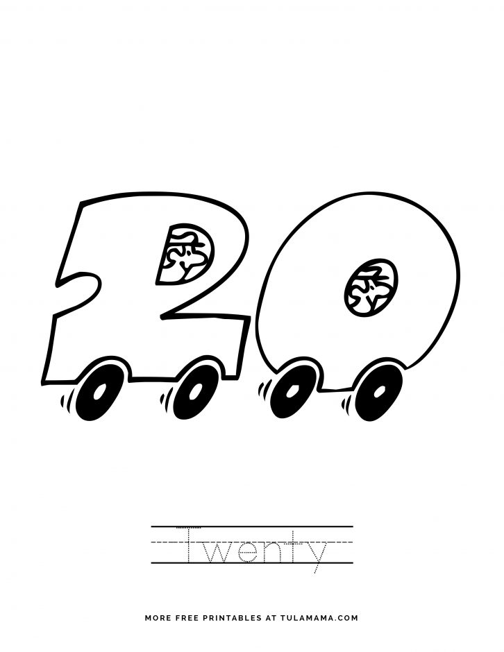 Free cute number coloring pages for fun learning