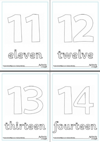 Number word finger tracing worksheets