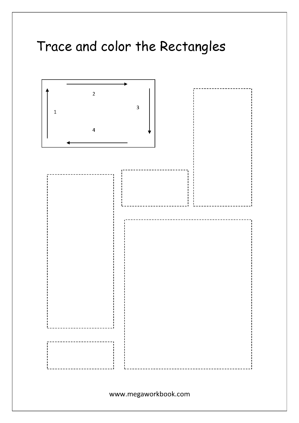 Free printable shapes worksheets