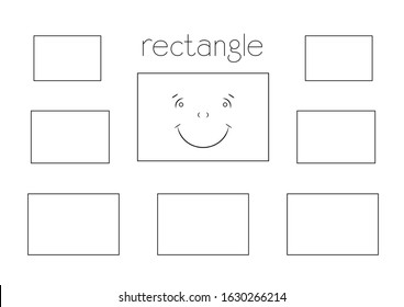Easy coloring page kids on basic stock illustration