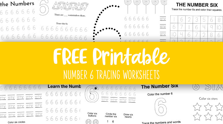 Number tracing worksheets