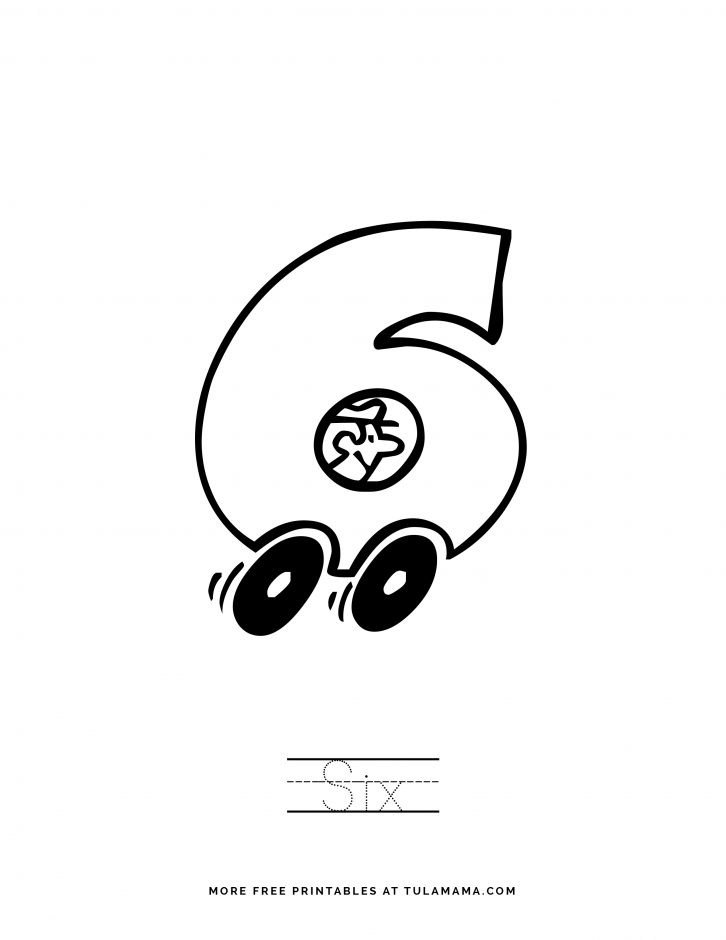 Free cute number coloring pages for fun learning