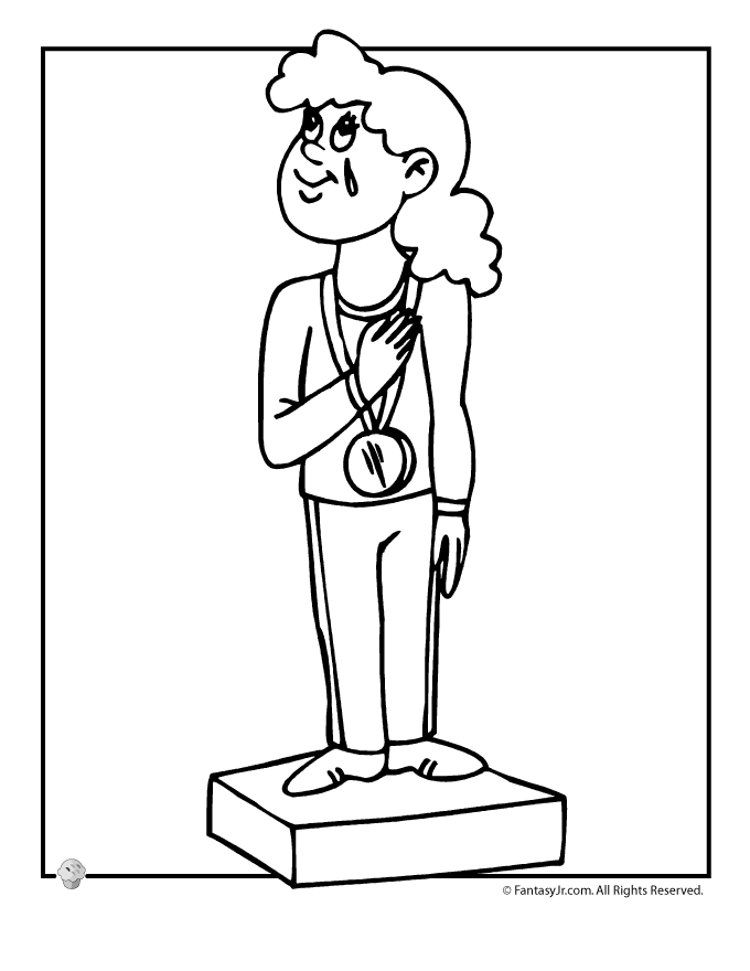 Promoting creativity and learning with track and field coloring pages