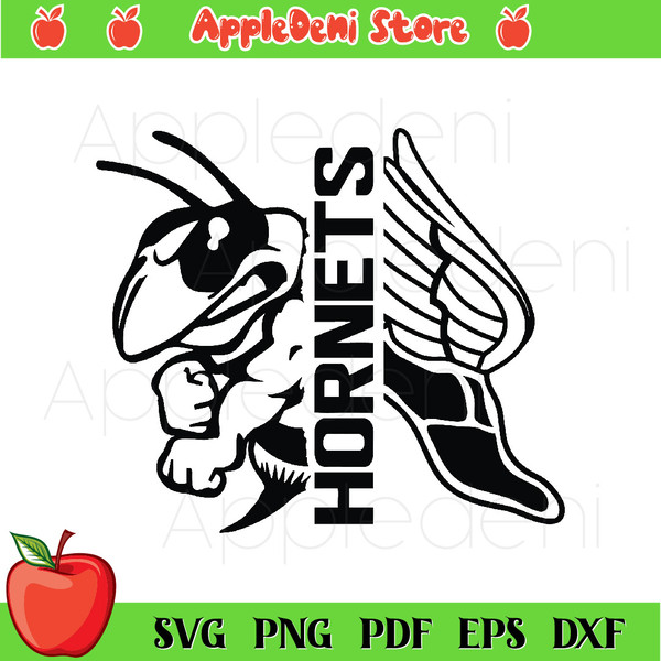 Hornets svg track and field svg cut file sports svg runner t