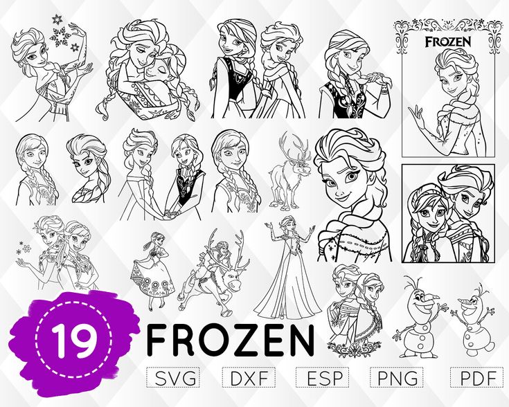 Stunning frozen svg collection