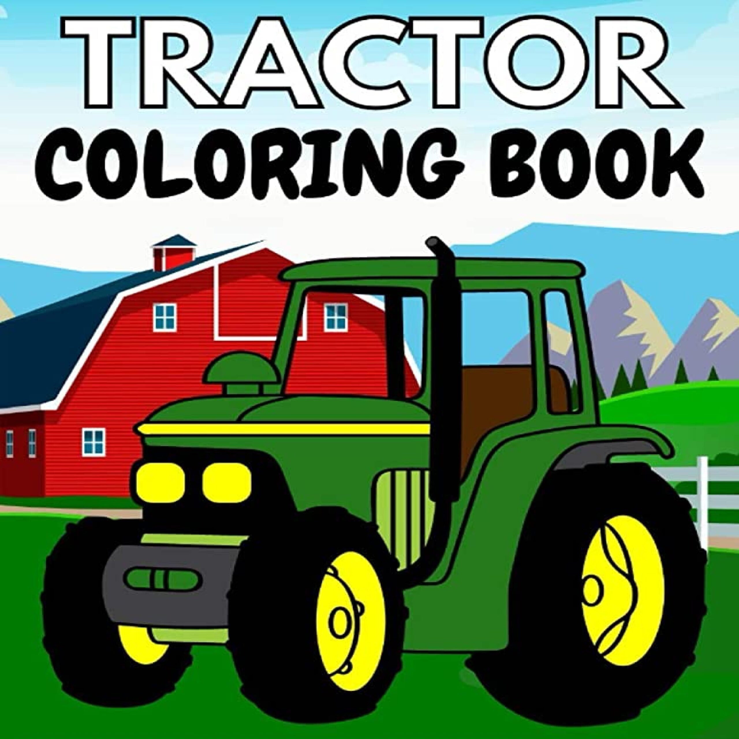 Tractor coloring book easy and fun tractors coloring book for kids made by teachers