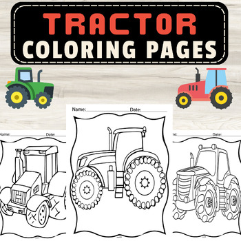 Tractor coloring pages for kids tractors to color fun educational activity