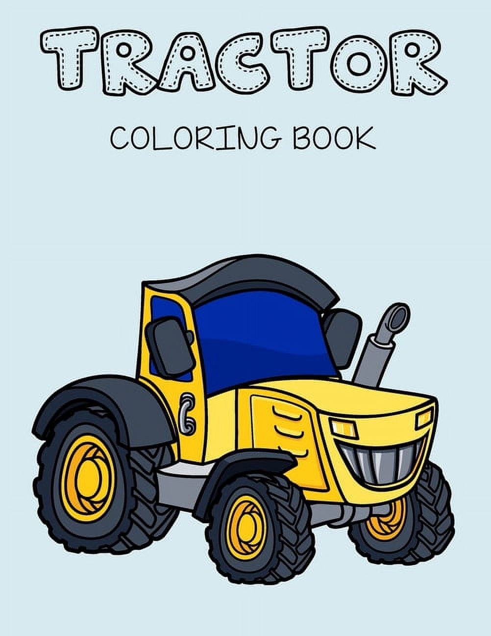 Tractor coloring book tractor colouring books for kids cute tractor coloring pages for boys girls and kids of ages