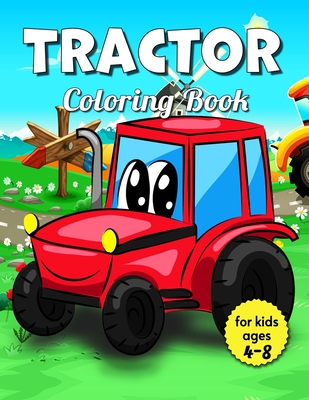 Tractor coloring book for kids ages