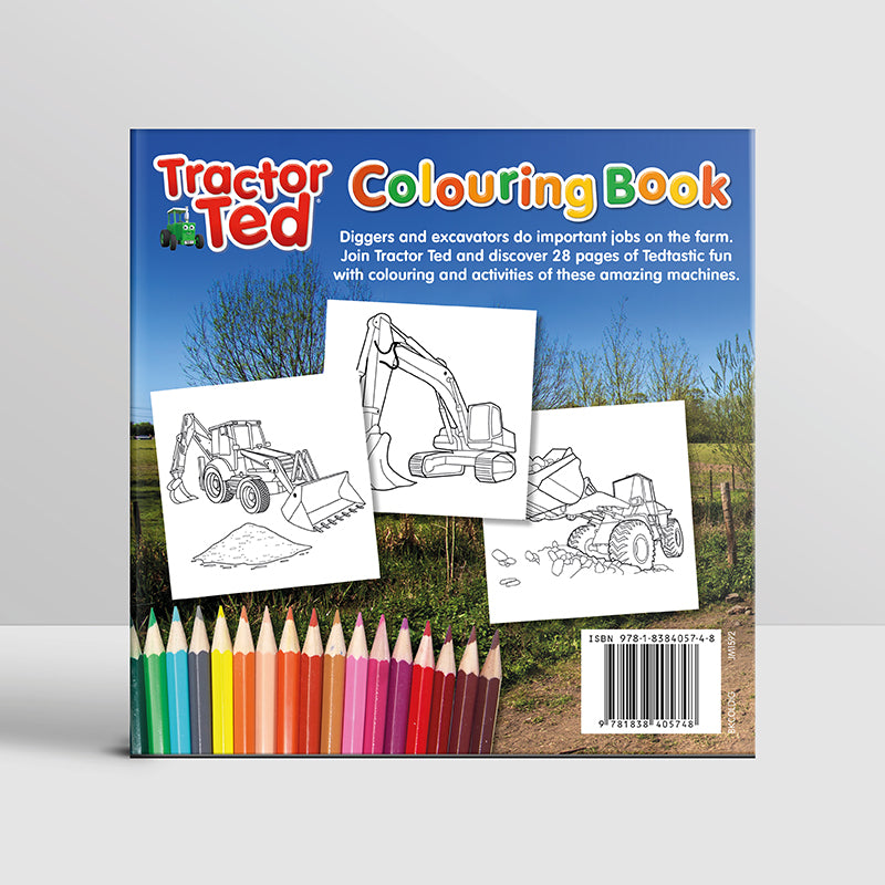 Diggers colouring book â tractor ted