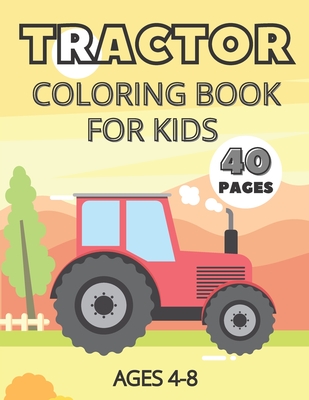 Tractor coloring book for kids ages