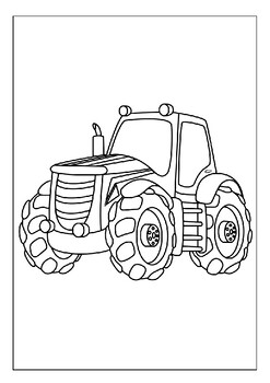 Printable tractor coloring pages perfect for little vehicle enthusiasts pdf