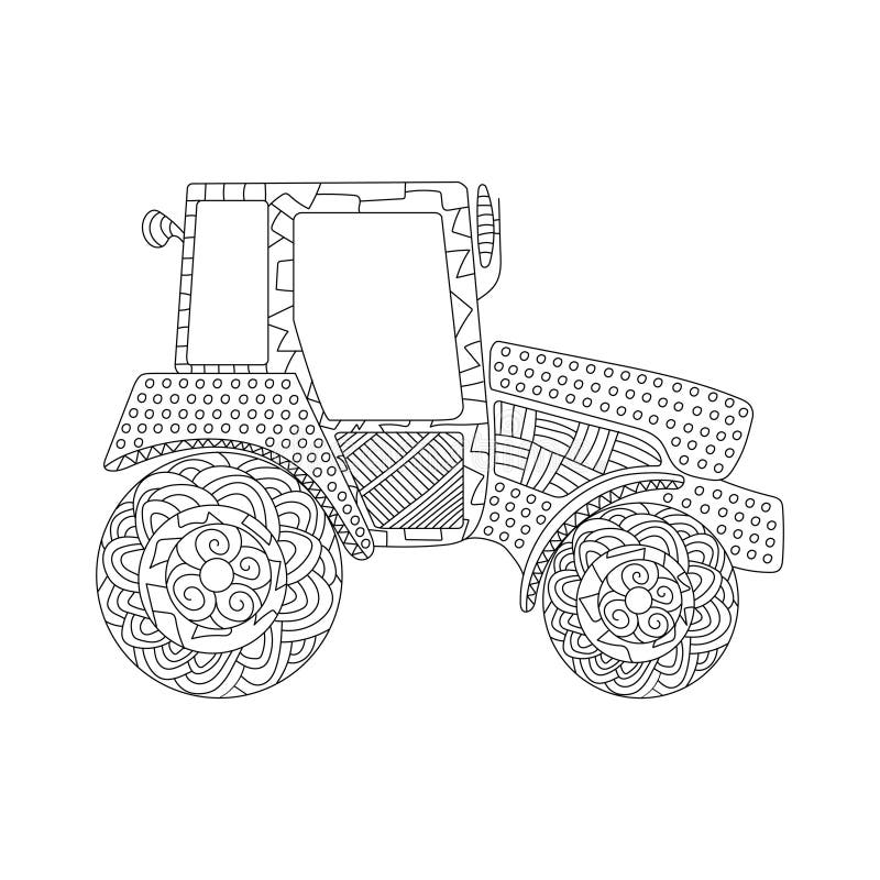 Tractor icon simple line element tractor symbol for templates web design and infographics stock illustration