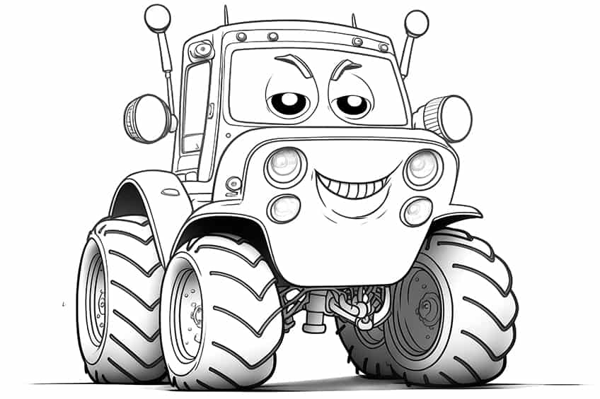 Tractor coloring pages