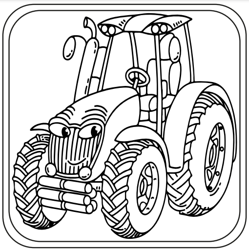 Farm coloring pages booklet barn tractor bine hay wagon lawn mower made by teachers