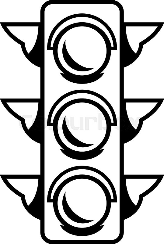 Traffic light stock vector