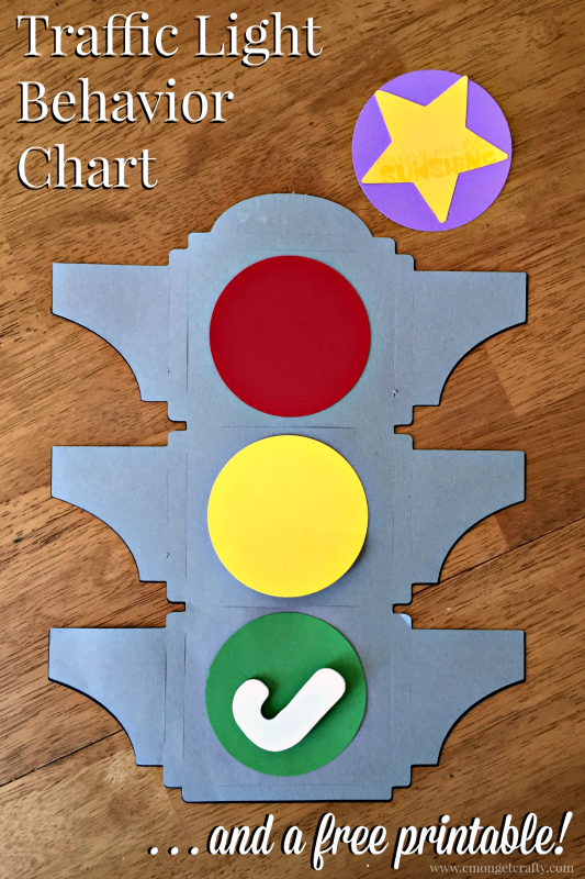 Traffic light behavior chart free printable