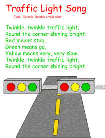 Milk carton traffic light