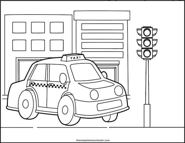 Terrific traffic light coloring pages free easy print