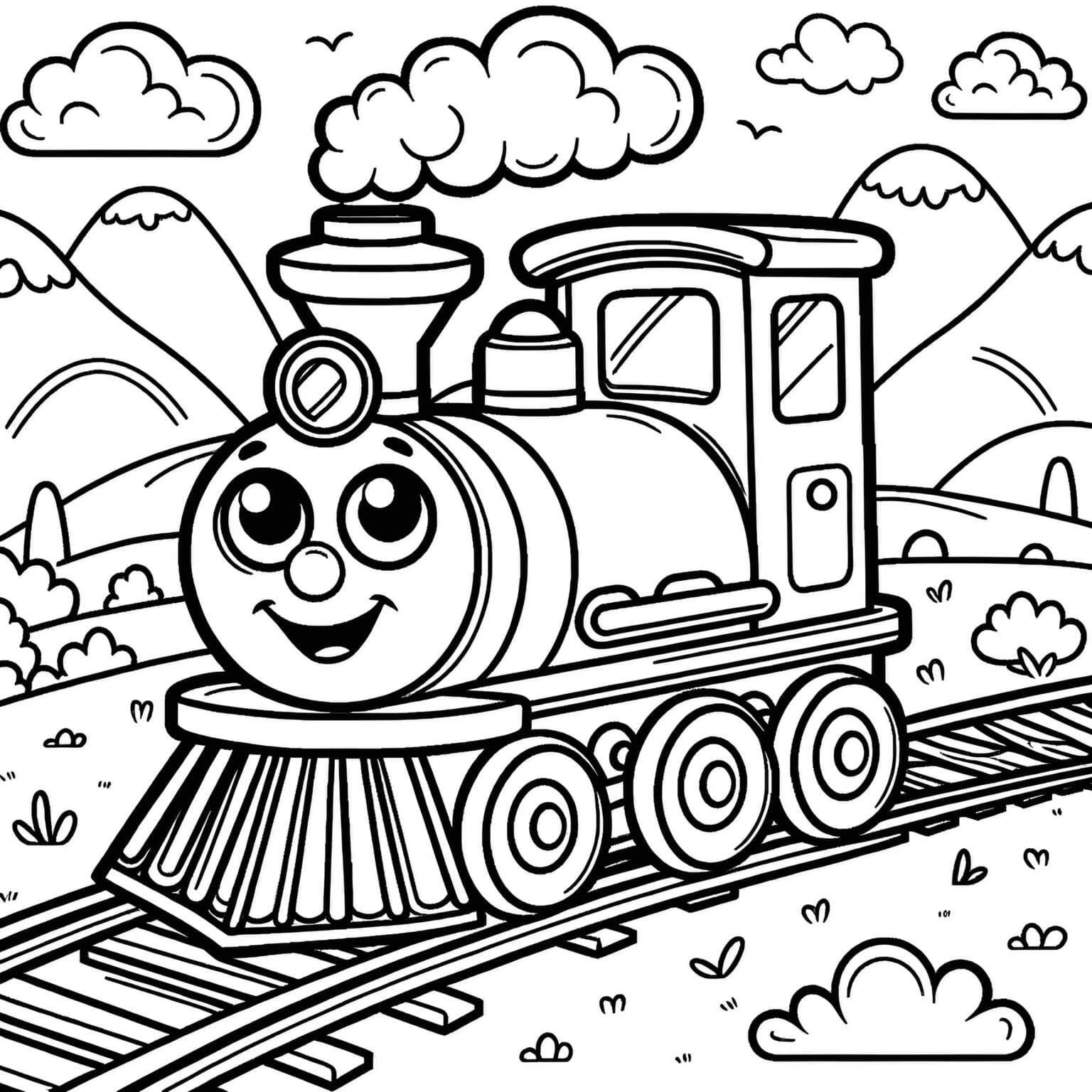 Train coloring pages free printable images