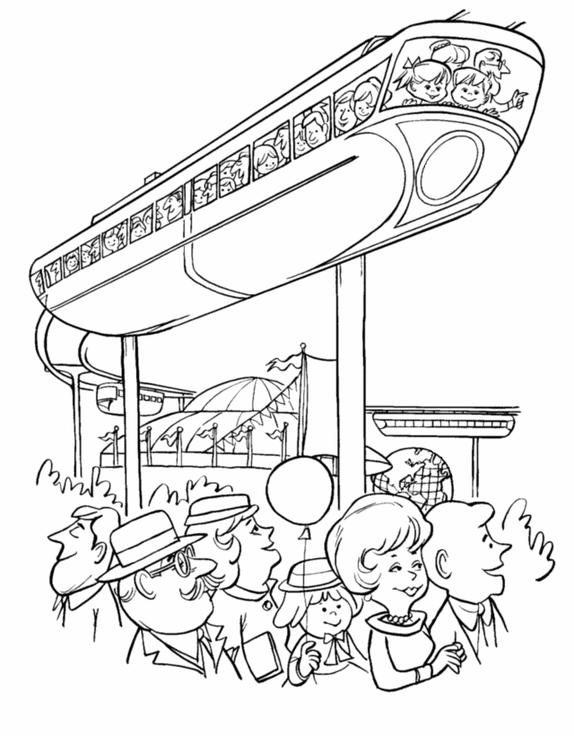 Bluebonkers train and railroad coloring pages