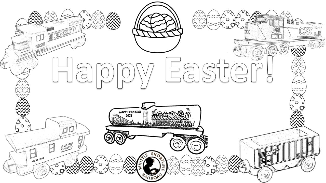 Whittle shortline railroad easter coloring page printable â the whittle shortline railroad