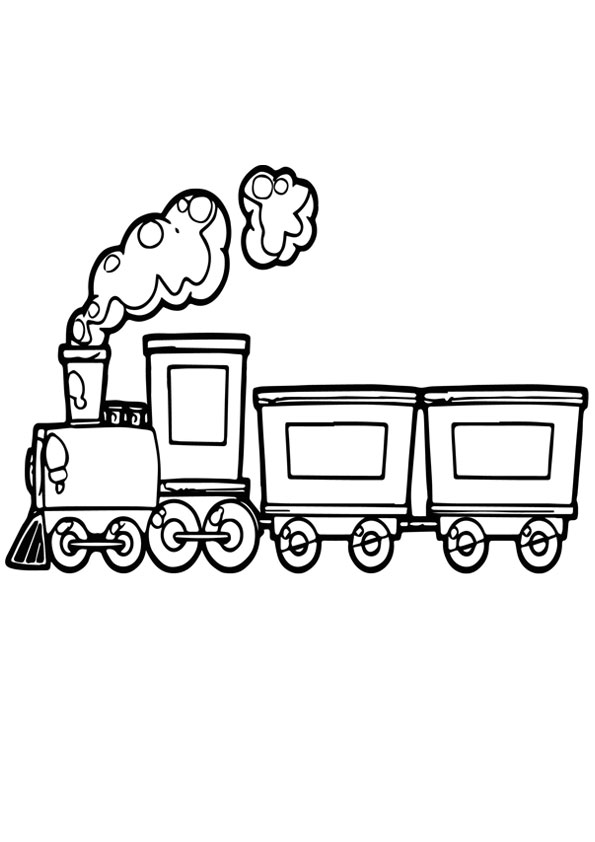 Coloring pages running train coloring page for kids