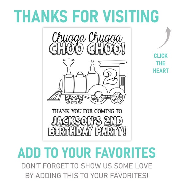 Train birthday coloring page editable train coloring page template printable train birthday coloring sheet train birthday party trb trn