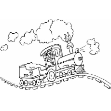 Top free printable train coloring pages online