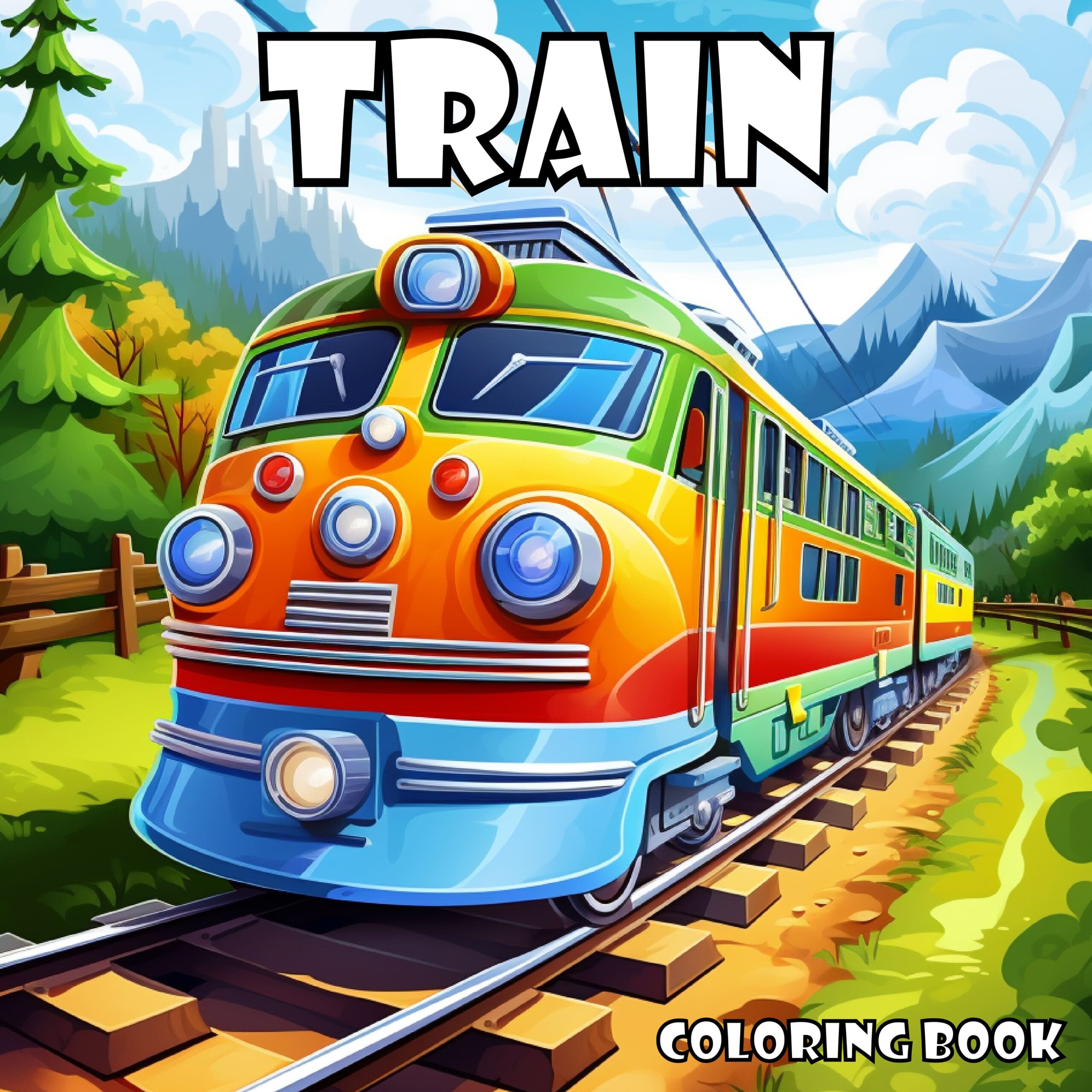 Train coloring book train coloring pages for kids made by teachers