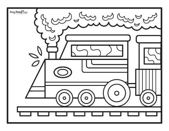 Printable train coloring pages â sheets to color