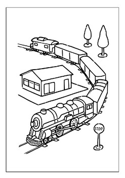 Printable train coloring pages for kids explore the evolution of lootion