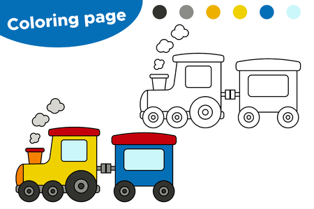 Train coloring page stock illustrations cliparts and royalty free train coloring page vectors